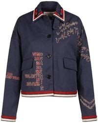 Valentino Garavani - Beaded Collar Jacket - Lyst