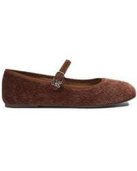 Casadei - New C-Chain Faux-Pony Ballet Flats - Lyst