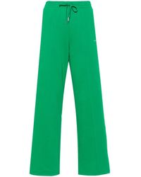 P.A.R.O.S.H. - Logo-Embroidered Straight Trousers - Lyst
