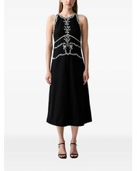 INTROPIA - Asunción Embroidered Halterneck Midi Dress - Lyst
