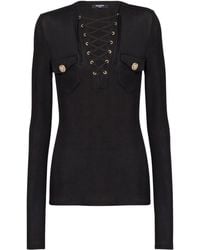 Balmain - Langärmeliges Oberteil - Lyst