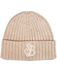 MC2 Saint Barth - Ribbed-Knit Embroidered Beanie Hat - Lyst