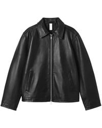 sunflower - Leather Zip-Up Jacket - Lyst