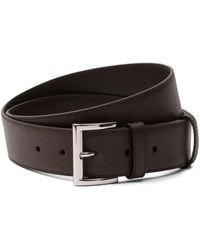 Prada - Triangle-Logo Saffiano Leather Belt - Lyst