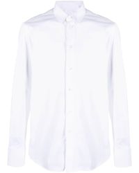 Emporio Armani - Plain Long-sleeve Shirt - Lyst