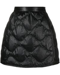 Moncler - Padded Quilted Mini Skirt - Lyst