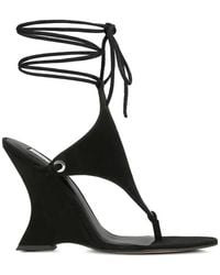 Naked Wolfe - Rampage Lace-Up Wedge Pumps - Lyst