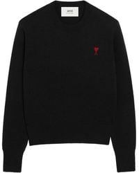 Ami Paris - Ami De Coeur Wool Sweater - Lyst