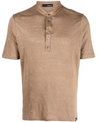 Lardini - Short-sleeve Linen Shirt - Lyst