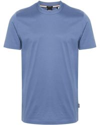 BOSS - T-Shirt mit Kragen im Layering-Look - Lyst