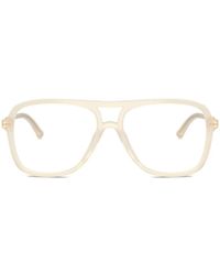 Jimmy Choo - Pilot-Frame Glasses - Lyst