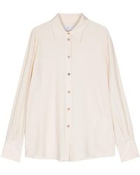 Paul Smith - Spread-collar Crepe Shirt - Lyst
