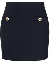 Sandro - Tailored Virgin Wool-blend Miniskirt - Lyst