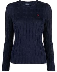 Ralph Lauren - Polo Pony Pullover mit Zopfmuster - Lyst