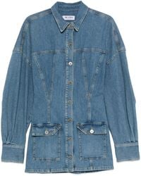 The Attico - Buttoned Mini Dress - Lyst