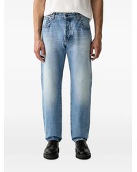 ARMANI EXCHANGE - Faded Straight-Leg Jeans - Lyst
