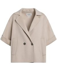 Weekend by Maxmara - Manteau En Drap De Laine À Coupe Raccourcie - Lyst