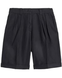Aspesi - Pleated Shorts - Lyst