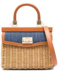 Rodo - Woven Top-Handle Tote Bag - Lyst