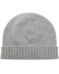 Malo - Ribbed-Trim Beanie Hat - Lyst