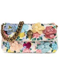 Kurt Geiger - Small Kensington Floral-Appliqué Shoulder Bag - Lyst