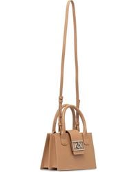 ARMANI EXCHANGE - Logo-Plaque Top-Handle Tote Bag - Lyst