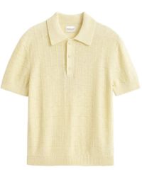 GANT - Textured Polo Shirt - Lyst