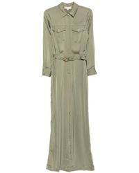 MICHAEL Michael Kors - Belted Silk-Satin Jumpsuit - Lyst