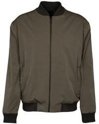 KARL LAGERFELD - Veste Bomber Zippée À Bords Nervurés - Lyst