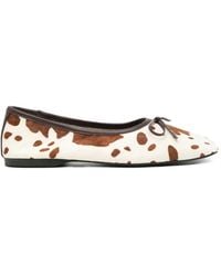 Senso - Becca Vi Cow-Print Ballet Flats - Lyst