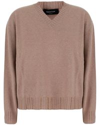 Fabiana Filippi - Bead-Embellished V-Neck Sweater - Lyst