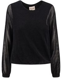 Semicouture - Long-Sleeved Cotton Sweater - Lyst