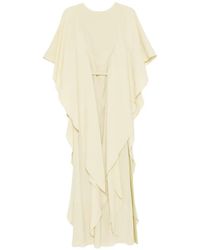 Amsale - Pebble Crepe Maxi Dress - Lyst