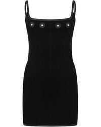 DSquared² - Zip-Fastening Studded Mini Dress - Lyst