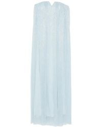 L'idée - Aphrodite Pleated V-Neck Maxi Dress - Lyst