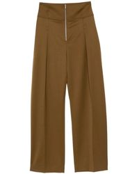 Ferragamo - Weite High-Waist-Hose - Lyst