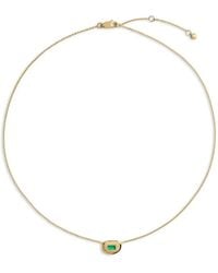 Monica Vinader - Gemdrop Onyx Necklace - Lyst