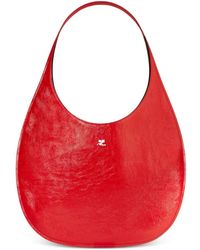 Courreges - Holy Naplack Leather Tote Bag - Lyst