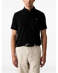 KARL LAGERFELD - Logo-Plaque Mandarin-Collar T-Shirt - Lyst