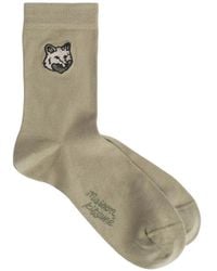 Maison Kitsuné - Fox-Head Socks - Lyst