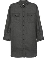 Eric Bompard - Vestido camisero corto con bolsillo de parche - Lyst