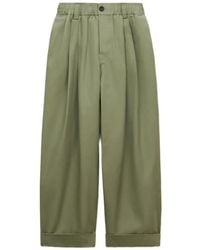 Marni - Canvas Pants With Pleats - Lyst