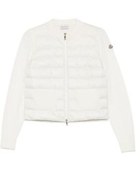 Moncler - Quilted Zip-Up Sweater - Lyst