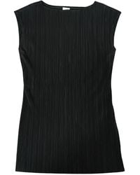 Calvin Klein - Top Con Diseño Plisado - Lyst