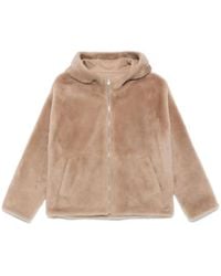 Yves Salomon - Shearling-Jacke mit Kapuze - Lyst