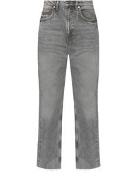 AllSaints - Blake Frayed-Hem Jeans - Lyst
