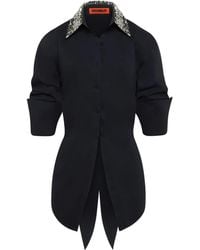 Simon Miller - Embellished-Loch Button-Up Shirt - Lyst