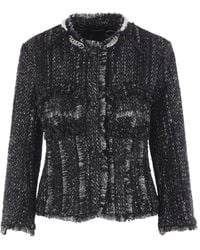 Simone Rocha - Pearl-Chain Tweed Jacket - Lyst