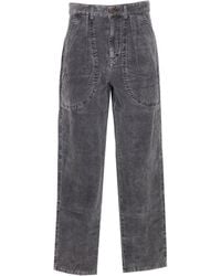 Isabel Marant - Onyta Patch-Pocket Corduroy Trousers - Lyst
