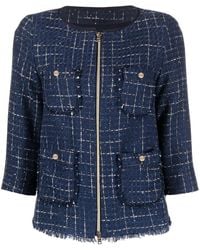 Herno - Zip-Up Tweed Jacket - Lyst